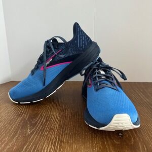 Brooks‎ Launch 10 Womens Running Shoes Blue Navy Pink 1203981B441 Size 8.5 B